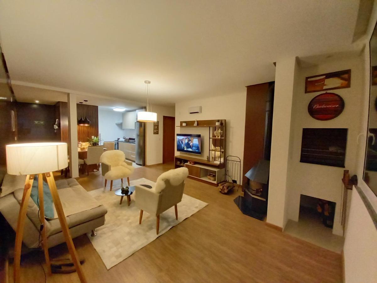Gramado - Apartamento Aconchegante Com Lareira E Churrasqueira 外观 照片